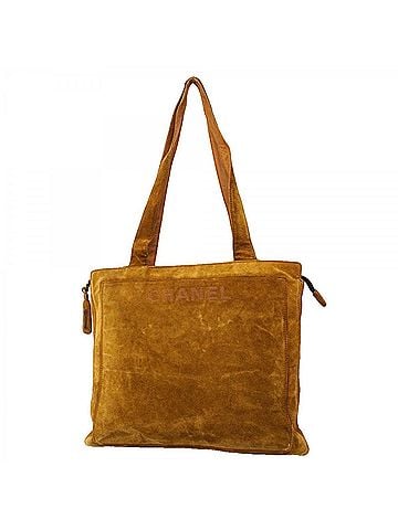 Chanel Chanel Suede Brown Tote Bag for Women (view 1)