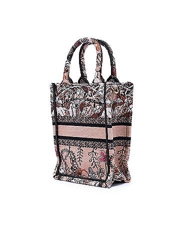 Dior Mini Embroidered Canvas Jardin Magique Vertical Book Tote (view 2)