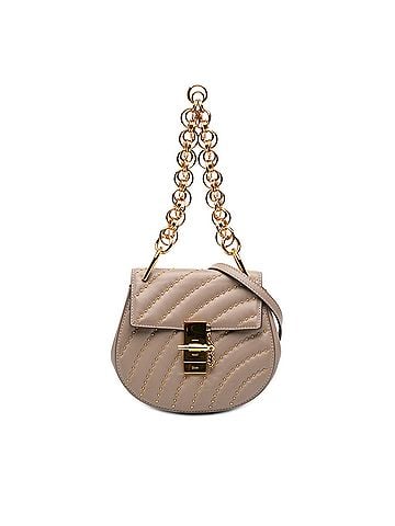 Chloé Mini Studded Leather Drew Bijou Satchel (view 1)