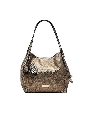 Burberry Small Metallic Grained Calfskin Saddle Stitch Canterbury Tassel Tote (view 1)