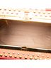 Prada 100% Leather Red Saffiano Vernice Pyramid Studded Frame Bag One size - photo 5