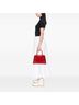 Prada 100% Leather Red Saffiano Vernice Pyramid Studded Frame Bag One size - photo 2