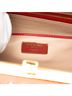 Prada 100% Leather Red Saffiano Vernice Pyramid Studded Frame Bag One size - photo 6