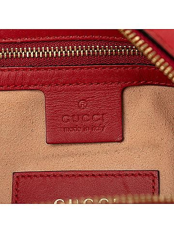 Gucci Limited Edition Small GG Supreme Kingsnake Heart Embroidered Satchel (view 2)