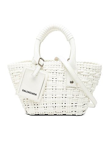 Balenciaga Faux Leather Bistro Basket Bag XXS (view 1)
