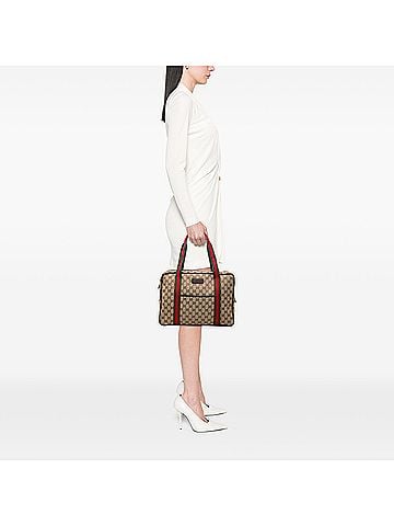 Gucci GG Canvas Web Business Bag (view 2)