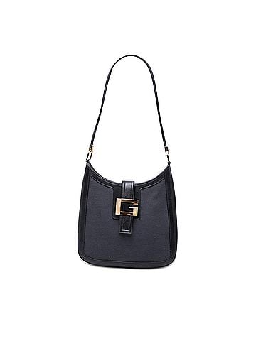 Gucci Bicolor Canvas and Calfskin Shoulder Bag (view 1)