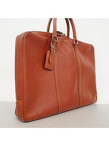 Louis Vuitton Louis Vuitton Epi Leather Bag, Portedocuments Voyage, M54473, Kenya Brown, Men's (view 2)
