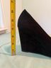 Butter 100% Suede Black Wedges Size 10 - photo 5