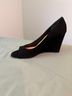 Butter 100% Suede Black Wedges Size 10 - photo 4