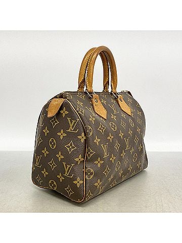 Louis Vuitton Louis Vuitton Monogram Speedy 25 Handbag M41109 Brown Women's (view 2)