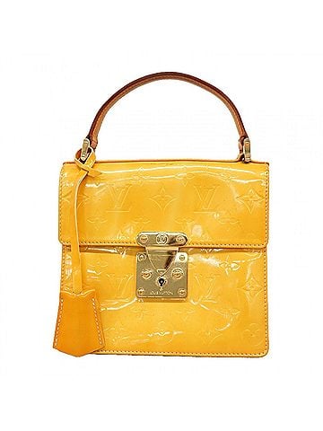 Louis Vuitton Louis Vuitton Vernis Spring Street handbag, M91068, lime yellow, women's. (view 1)