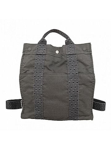 Hermès Hermes Backpack/Daypack, Herline Ad MM, Canvas, Gray, Men's/Women's (view 1)