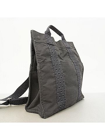 Hermès Hermes Backpack/Daypack, Herline Ad MM, Canvas, Gray, Men's/Women's (view 2)