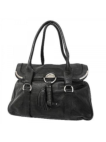 Céline Celine Leather Tote Bag, Black, Women's (view 1)