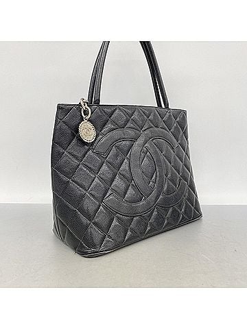 Chanel Chanel Tote Bag, Reissue Tote, Caviar Leather, Black, Women's (view 2)