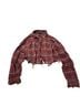 Forever 21 Plaid Red Short Sleeve Button-Down Shirt Size L - photo 1