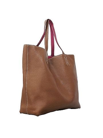 Hermès Hermes Double Sens 36 Tote Bag, Taurillon Clemence Leather, Tosca Marron, ?Q Stamp, Ladies', OP004714 (view 2)