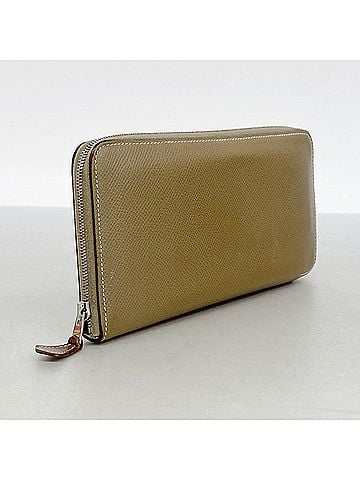 Hermès Hermes Azap Long Silk In Wallet, Veau Epsom Leather, Etoupe, C Stamp, Women's, OP002846 (view 2)