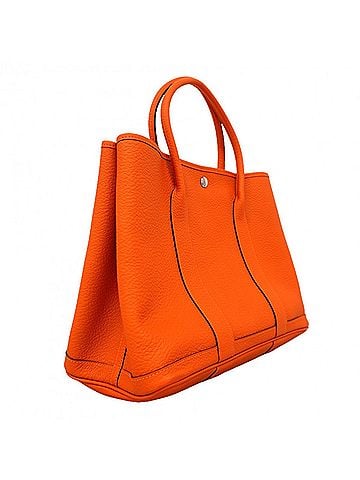 Hermès Hermes Garden Perdie PM Country Capucines Tote Bag (T stamp, women's, OP000340) (view 2)
