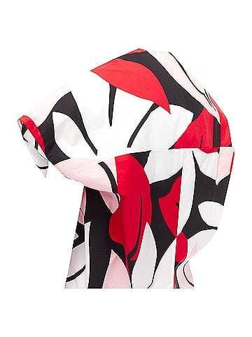 MARNI Marni geometric print cap sleeve boxy top (view 2)