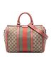 Gucci 100% Canvas Brown Medium GG Canvas Web Joy Boston Bag One size - photo 1