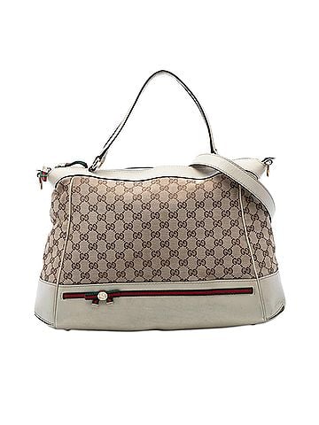 Gucci GG Canvas Web Mayfair Satchel (view 1)