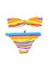 Pink Stripes Multi Color Two Piece Swimsuit Size S - photo 2