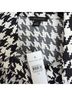 Ann Taylor 100% Polyester Houndstooth Black White Long Sleeve Button-Down Shirt Size XS - photo 3