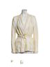 FRAME 100% Linen Stripes Yellow White Blazer Size 4X - photo 1