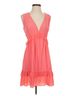 Ramy Brook 100% Polyester Solid Orange Pink Casual Dress Size 2 - photo 1