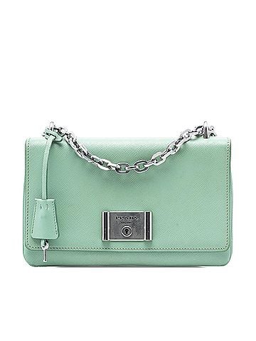 Prada Saffiano Lux Chain Lock Flap (view 1)