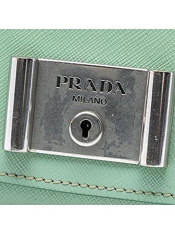 Prada Saffiano Lux Chain Lock Flap (view 2)