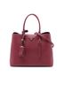 Prada 100% Leather Red Medium Saffiano Cuir Double Handle Satchel One size - photo 1