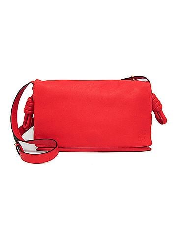 Loewe Loewe Flamenco Flap Women's Leather Messenger Bag,Shoulder Bag Red Color (view 1)