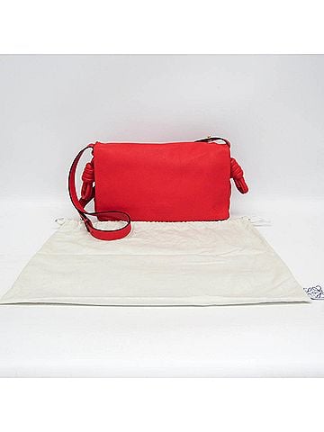 Loewe Loewe Flamenco Flap Women's Leather Messenger Bag,Shoulder Bag Red Color (view 2)