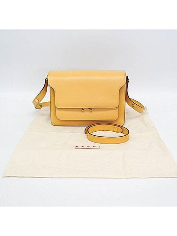 MARNI Marni Trunk Bag Women's Leather Shoulder Bag Yellow (view 2)
