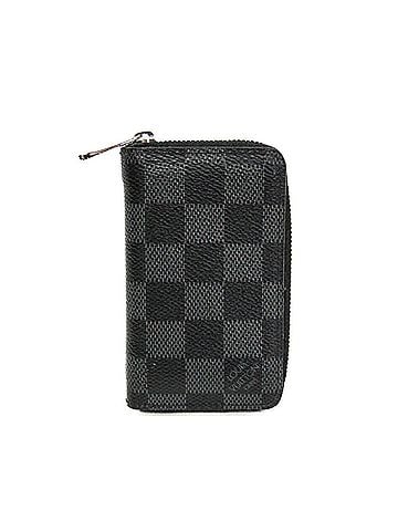 Louis Vuitton Louis Vuitton Damier Graphite Zippy Coin Purse N63076 Men's Damier Graphite Coin Purse/coin Case Black (view 1)