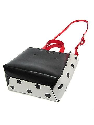 MARNI Marni Museo Mini SHMP003904 Women's Leather Handbag,Shoulder Bag Black,Red Color,White (view 2)