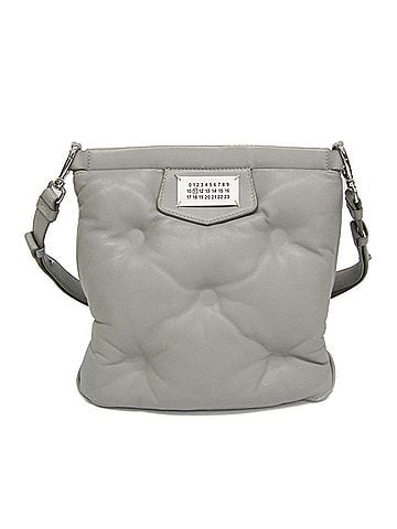 Maison Margiela Maison Margiela GLAM SLAM SB1WG0005 Women,Men Leather Shoulder Bag Light Gray (view 1)