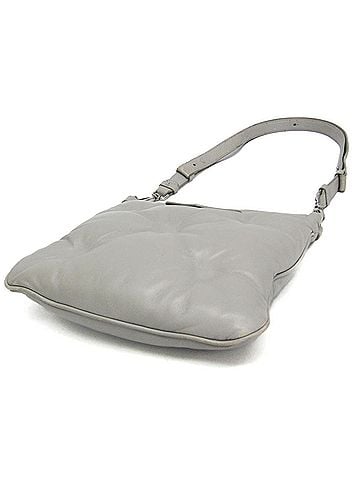 Maison Margiela Maison Margiela GLAM SLAM SB1WG0005 Women,Men Leather Shoulder Bag Light Gray (view 2)
