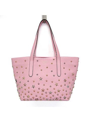 Jimmy Choo Jimmy Choo Sophia Small Men,Women Leather Studded Tote Bag Pink (view 1)