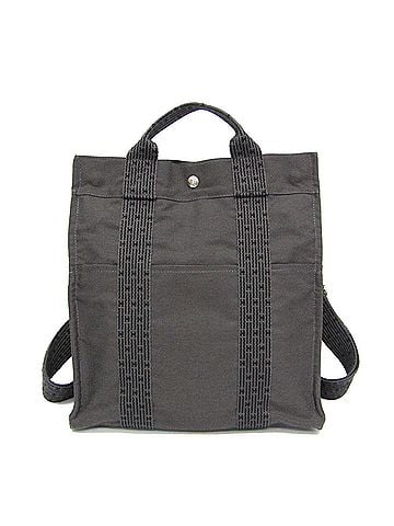 Hermès Hermes Her Line A Dos MM Men,Women Polyamide,Polyester Backpack Black,Gray (view 1)
