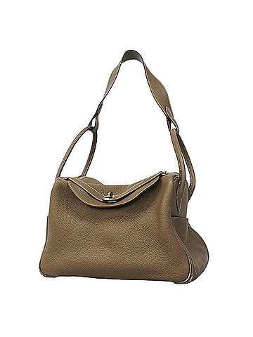 Hermès Hermes Lindy 34 Handbag, Taurillon Clemence Leather, Etoupe, T Stamp, Ladies', OP008616 (view 1)