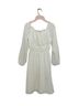 H&M 100% Polyester Polka Dots White Casual Dress Size 2 - photo 1