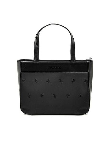 Burberry Leather Trimmed Nylon Handbag (view 1)