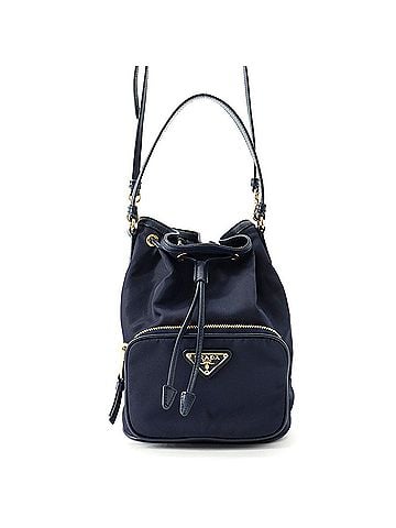 Prada Prada Duet Nylon Leather Handbag 1BH038 PRADA 2-way (view 1)