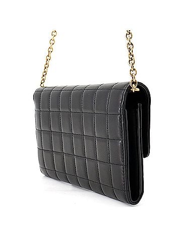 Yves Saint Laurent Yves Saint Laurent Saint Laurent Paris Chain Shoulder Wallet Le Maillon Calf Leather 696608 SAINT LAURENT PARIS Black Long WALLET (view 2)