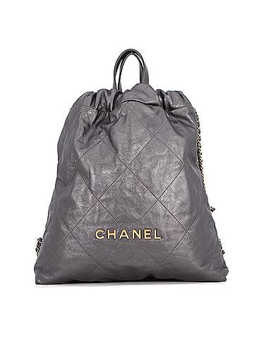 Chanel Chanel Backpack, 22 Large, Shiny Calf Leather AS3313, CHANEL Handbag, Women's (view 1)
