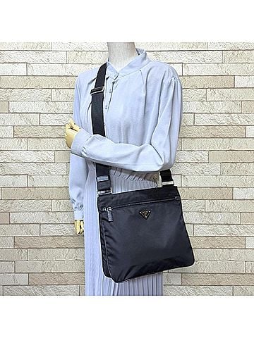 Prada Prada Shoulder Bag Handbag Nylon VA0563 Black Women's PRADA (view 2)